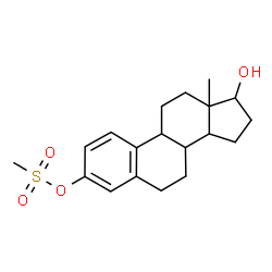 ChemSpider 2D Image | 17-Hydroxyestra-1,3,5(10)-trien-3-yl methanesulfonate | C19H26O4S