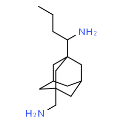 ChemSpider 2D Image | 1-[3-(Aminomethyl)adamantan-1-yl]-1-butanamine | C15H28N2