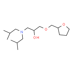 ChemSpider 2D Image | 1-(Diisobutylamino)-3-(tetrahydro-2-furanylmethoxy)-2-propanol | C16H33NO3