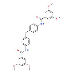 ChemSpider 2D Image | N,N'-(Methylenedi-4,1-phenylene)bis(3,5-dimethoxybenzamide) | C31H30N2O6