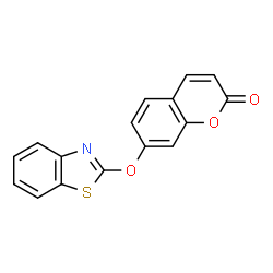 ChemSpider 2D Image | 7-(1,3-Benzothiazol-2-yloxy)-2H-chromen-2-one | C16H9NO3S