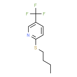 ChemSpider 2D Image | 2-(Butylsulfanyl)-5-(trifluoromethyl)pyridine | C10H12F3NS