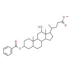 ChemSpider 2D Image | Methyl 3-(benzoyloxy)-12-hydroxycholan-24-oate | C32H46O5