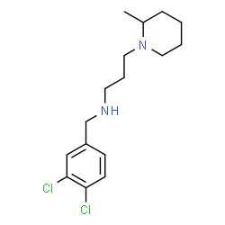 ChemSpider 2D Image | N-(3,4-Dichlorobenzyl)-3-(2-methyl-1-piperidinyl)-1-propanamine | C16H24Cl2N2
