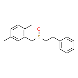 ChemSpider 2D Image | 1,4-Dimethyl-2-{[(2-phenylethyl)sulfinyl]methyl}benzene | C17H20OS