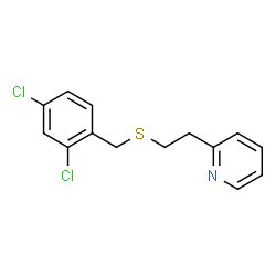 ChemSpider 2D Image | 2-{2-[(2,4-Dichlorobenzyl)sulfanyl]ethyl}pyridine | C14H13Cl2NS