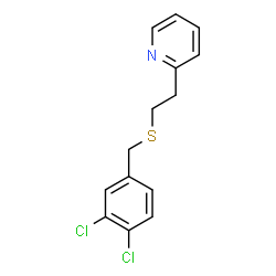 ChemSpider 2D Image | 2-{2-[(3,4-Dichlorobenzyl)sulfanyl]ethyl}pyridine | C14H13Cl2NS