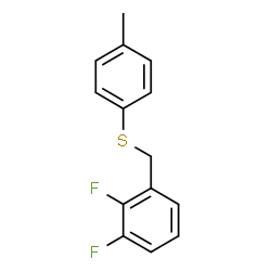 ChemSpider 2D Image | 1,2-Difluoro-3-{[(4-methylphenyl)sulfanyl]methyl}benzene | C14H12F2S