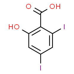 ChemSpider 2D Image | 3.5-Diiodosalicylic acid | C7H4I2O3