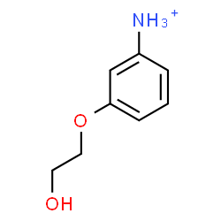 ChemSpider 2D Image | 3-(2-Hydroxyethoxy)anilinium | C8H12NO2
