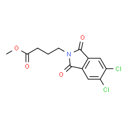 ChemSpider 2D Image | Methyl 4-(5,6-dichloro-1,3-dioxo-1,3-dihydro-2H-isoindol-2-yl)butanoate | C13H11Cl2NO4