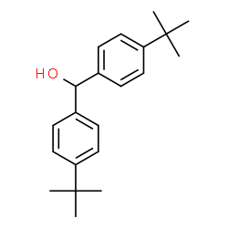 ChemSpider 2D Image | Bis[4-(2-methyl-2-propanyl)phenyl]methanol | C21H28O