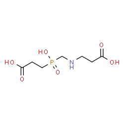 ChemSpider 2D Image | N-{[(2-Carboxyethyl)(hydroxy)phosphoryl]methyl}-beta-alanine | C7H14NO6P