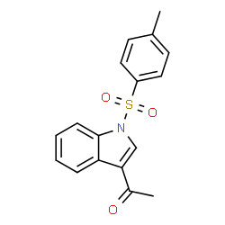 ChemSpider 2D Image | 1-{1-[(4-Methylphenyl)sulfonyl]-1H-indol-3-yl}ethanone | C17H15NO3S
