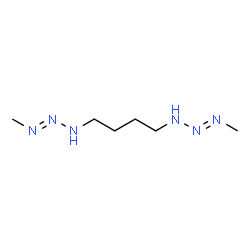 ChemSpider 2D Image | (1E,1'E)-3,3'-(1,4-Butanediyl)bis(1-methyl-1-triazene) | C6H16N6