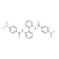 ChemSpider 2D Image | N,N'-2,2'-Biphenyldiylbis(4-nitrobenzamide) | C26H18N4O6