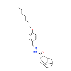 ChemSpider 2D Image | N'-[4-(Octyloxy)benzylidene]tricyclo[4.3.1.1~3,8~]undecane-1-carbohydrazide | C27H40N2O2