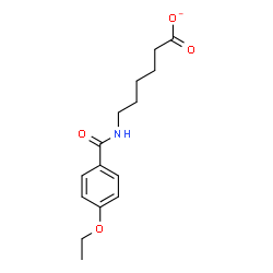 ChemSpider 2D Image | 6-[(4-Ethoxybenzoyl)amino]hexanoate | C15H20NO4