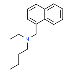 ChemSpider 2D Image | N-Ethyl-N-(1-naphthylmethyl)-1-butanamine | C17H23N