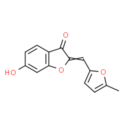 ChemSpider 2D Image | 6-Hydroxy-2-[(5-methyl-2-furanyl)methylene]-3(2H)-benzofuranone | C14H10O4