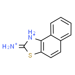 ChemSpider 2D Image | 2-Iminio-1,2-dihydronaphtho[1,2-d][1,3]thiazol-1-ium | C11H10N2S