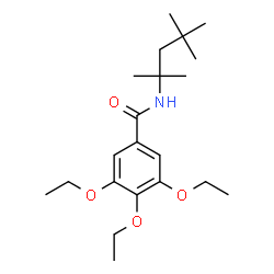 ChemSpider 2D Image | 3,4,5-Triethoxy-N-(2,4,4-trimethyl-2-pentanyl)benzamide | C21H35NO4