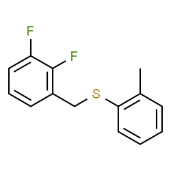 ChemSpider 2D Image | 1,2-Difluoro-3-{[(2-methylphenyl)sulfanyl]methyl}benzene | C14H12F2S
