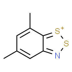 ChemSpider 2D Image | 5,7-Dimethyl-1,2,3-benzodithiazol-1-ium | C8H8NS2