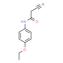 ChemSpider 2D Image | 2-Cyano-N-(4-ethoxyphenyl)acetamide | C11H12N2O2