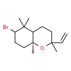ChemSpider 2D Image | (8aS)-6-Bromo-2,5,5,8a-tetramethyl-2-vinyloctahydro-2H-chromene | C15H25BrO