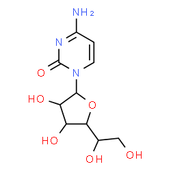 ChemSpider 2D Image | 4-Amino-1-hexofuranosyl-2(1H)-pyrimidinone | C10H15N3O6