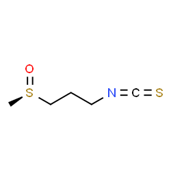 ChemSpider 2D Image | 1-Isothiocyanato-3-[(R)-methylsulfinyl]propane | C5H9NOS2