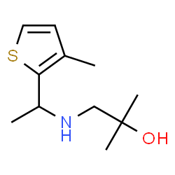 ChemSpider 2D Image | 2-Methyl-1-{[1-(3-methyl-2-thienyl)ethyl]amino}-2-propanol | C11H19NOS