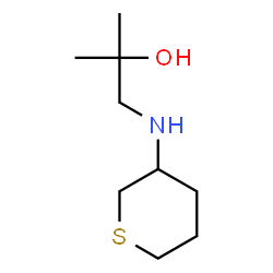 ChemSpider 2D Image | 2-Methyl-1-(tetrahydro-2H-thiopyran-3-ylamino)-2-propanol | C9H19NOS