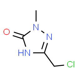 ChemSpider 2D Image | 5-(Chloromethyl)-2-methyl-1,2-dihydro-3H-1,2,4-triazol-3-one | C4H6ClN3O