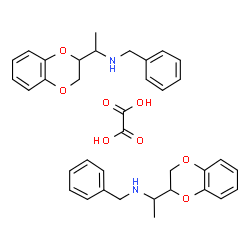 ChemSpider 2D Image | N-Benzyl-1-(2,3-dihydro-1,4-benzodioxin-2-yl)ethanamine ethanedioate (2:1) | C36H40N2O8