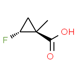 ChemSpider 2D Image | (1S,2R)-2-Fluoro-1-methylcyclopropanecarboxylic acid | C5H7FO2