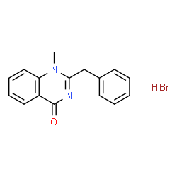 ChemSpider 2D Image | 2-Benzyl-1-methylquinazolin-4(1H)-one hydrobromide | C16H15BrN2O