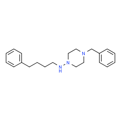 ChemSpider 2D Image | 4-Benzyl-N-(4-phenylbutyl)-1-piperazinamine | C21H29N3