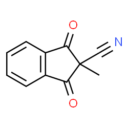 ChemSpider 2D Image | 2-Methyl-1,3-dioxo-2-indanecarbonitrile | C11H7NO2