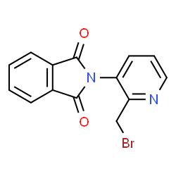 ChemSpider 2D Image | 2-(2-(Bromomethyl)pyridin-3-yl)isoindoline-1,3-dione | C14H9BrN2O2