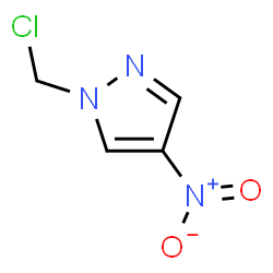 ChemSpider 2D Image | 1-(chloromethyl)-4-nitropyrazole | C4H4ClN3O2