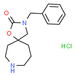 ChemSpider 2D Image | 3-benzyl-1-oxa-3,8-diazaspiro[4.6]undecan-2-one hydrochloride | C15H21ClN2O2