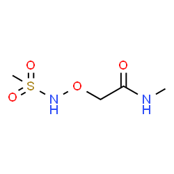 ChemSpider 2D Image | N-Methyl-2-{[(methylsulfonyl)amino]oxy}acetamide | C4H10N2O4S