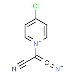 ChemSpider 2D Image | [2-(4-Chloro-1-pyridiniumyl)-2-cyanoethenylidene]azanide | C8H4ClN3