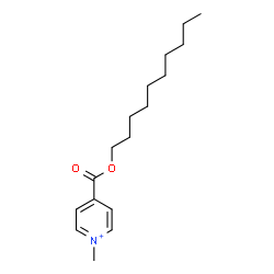 ChemSpider 2D Image | 4-[(Decyloxy)carbonyl]-1-methylpyridinium | C17H28NO2