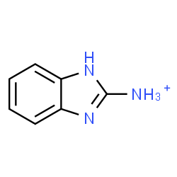 ChemSpider 2D Image | 1H-Benzimidazol-2-aminium | C7H8N3