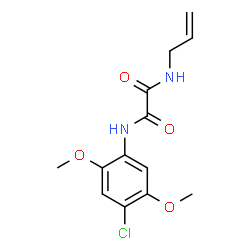 ChemSpider 2D Image | N-Allyl-N'-(4-chloro-2,5-dimethoxyphenyl)ethanediamide | C13H15ClN2O4