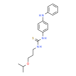 ChemSpider 2D Image | 1-(4-Anilinophenyl)-3-(3-isopropoxypropyl)thiourea | C19H25N3OS