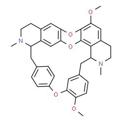 ChemSpider 2D Image | 6,12-Dimethoxy-2,2'-dimethyl-6',7-epoxyberbaman | C36H36N2O5